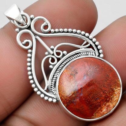 Natural Red Moss Agate Pendant P-1541 SDP103557