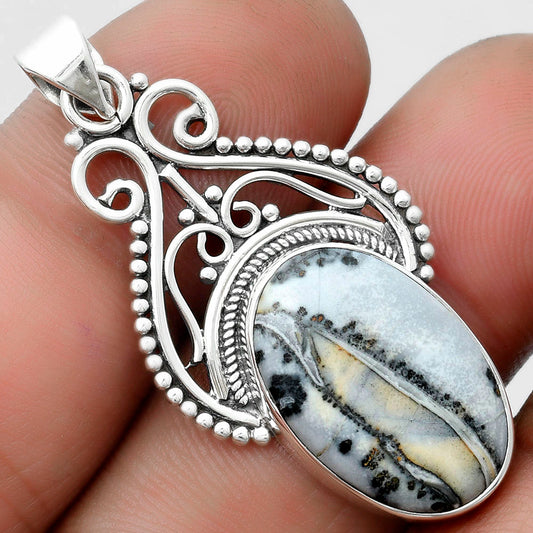 Natural Maligano Jasper - Indonesia Pendant P-1541 SDP103564