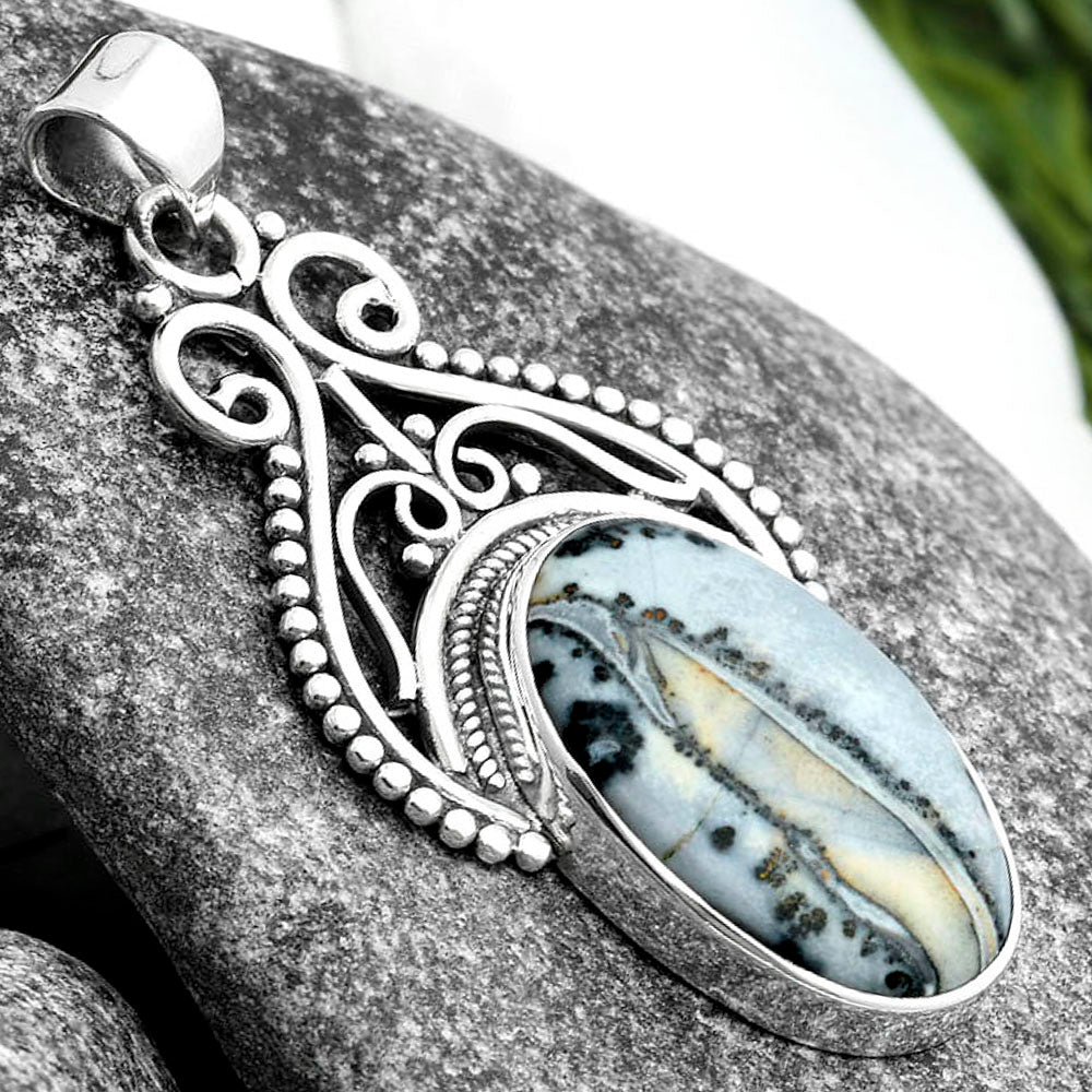 Natural Maligano Jasper - Indonesia Pendant P-1541 SDP103564