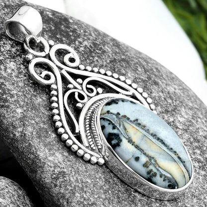 Natural Maligano Jasper - Indonesia Pendant P-1541 SDP103564