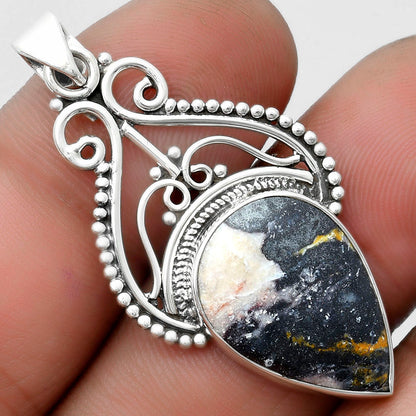 Natural Indian Blanket Jasper Pendant P-1541 SDP103571