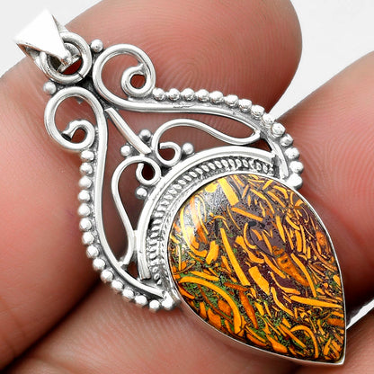 Natural Coquina Fossil Jasper - India Pendant P-1541 SDP103583