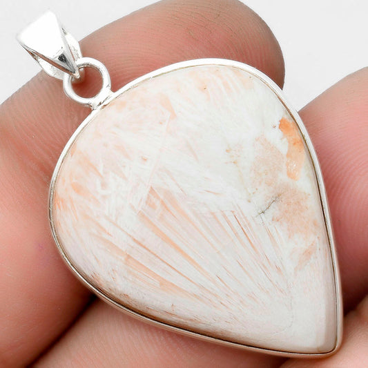 Natural Orange Scolecite - India Pendant P-1001 SDP103604
