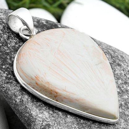 Natural Orange Scolecite - India Pendant P-1001 SDP103604
