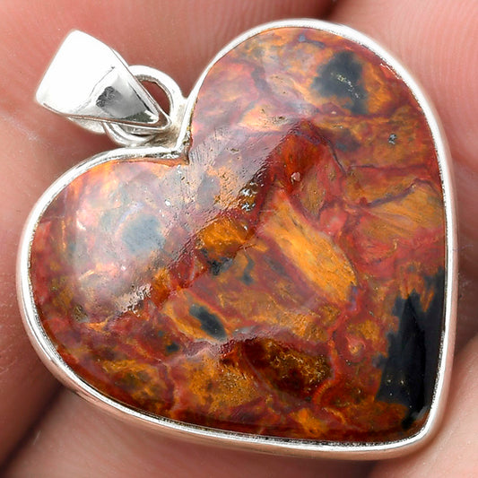 Heart Natural Pietersite - Namibia Pendant P-1043 SDP103662