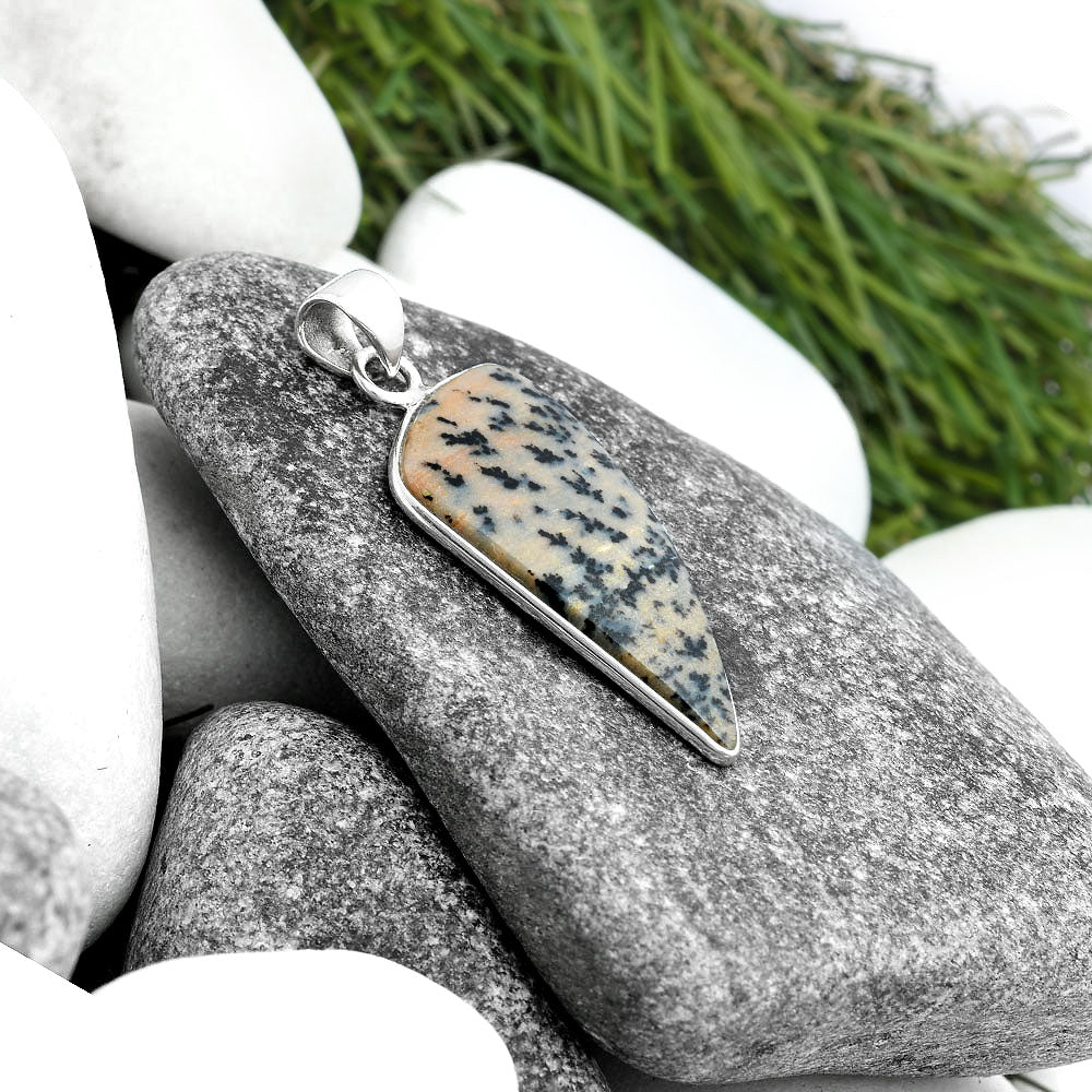 Natural Russian Honey Dendrite Opal Pendant P-1001 SDP103699