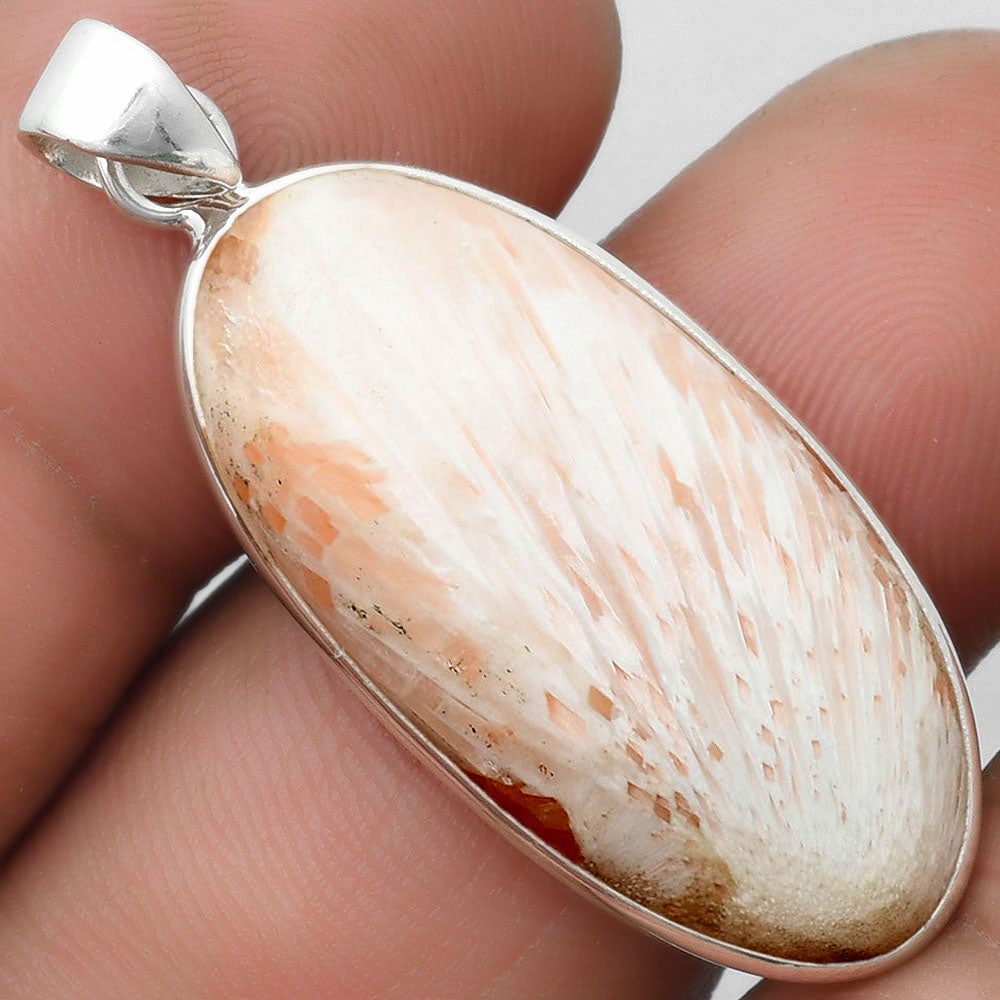 Natural Orange Scolecite - India Pendant P-1001 SDP103970