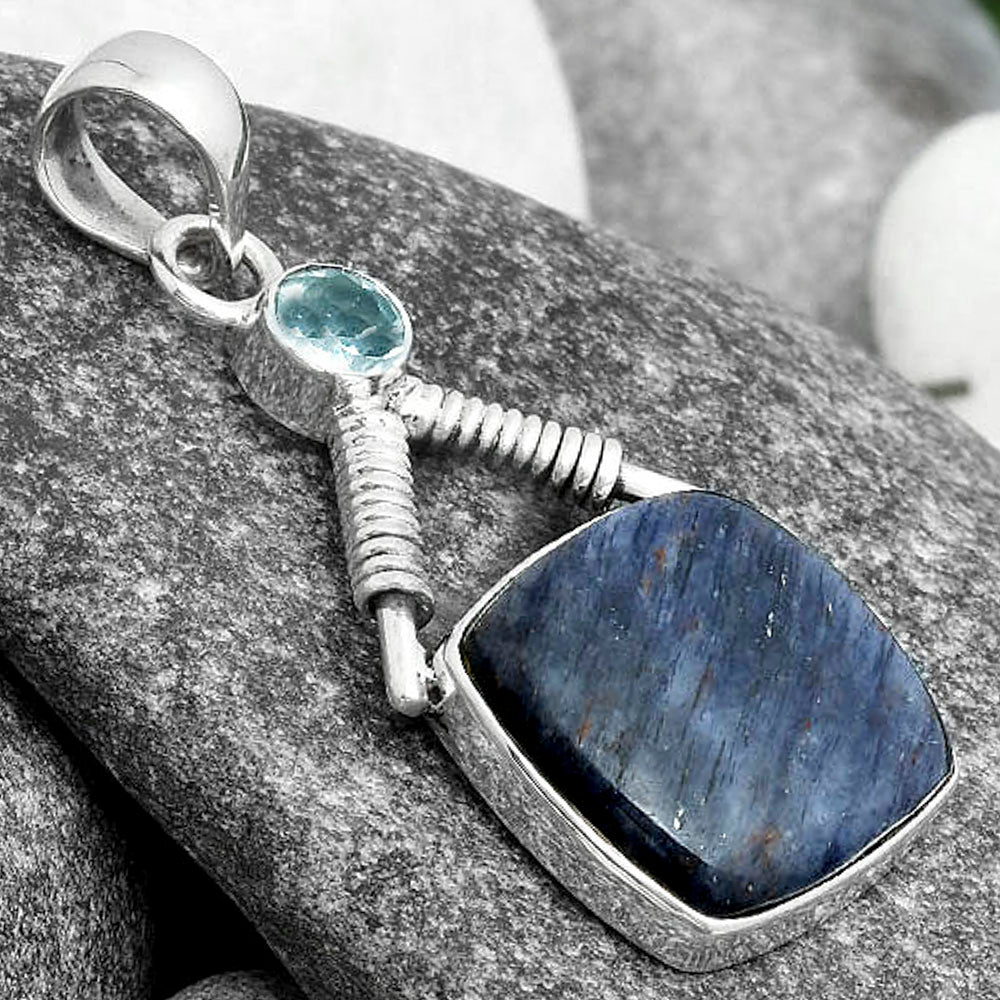 Purple Aventurine & Sky Blue Topaz Pendant P-1600 SDP104337