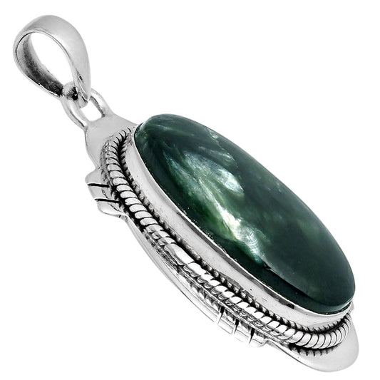 Natural Russian Seraphinite Pendant P-1463 SDP104551