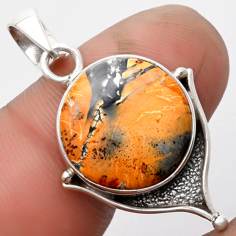 Natural Maligano Jasper - Indonesia Pendant P-1393 SDP104753