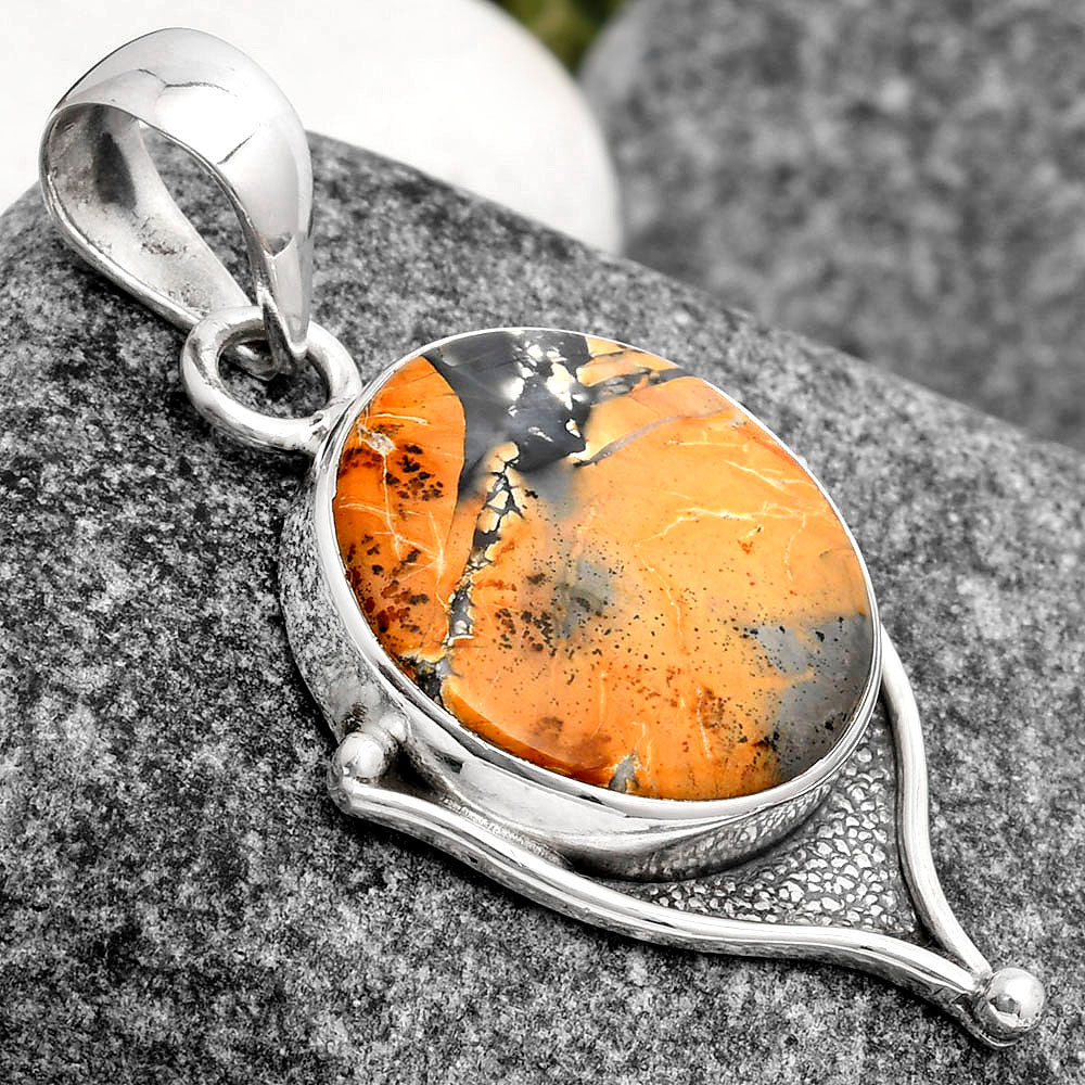 Natural Maligano Jasper - Indonesia Pendant P-1393 SDP104753