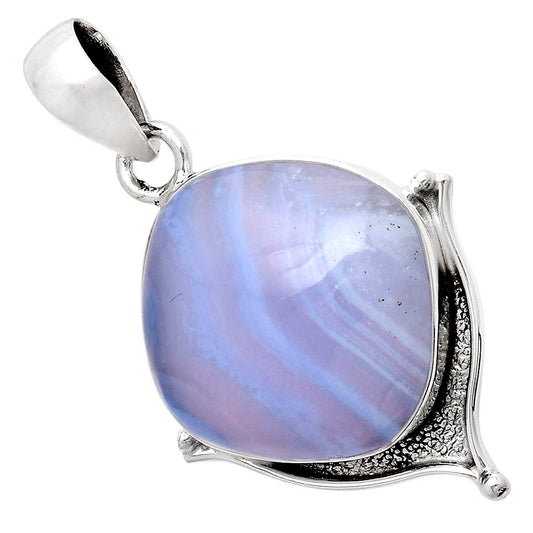 Natural Blue Lace Agate South Africa Pendant P-1393 SDP104757