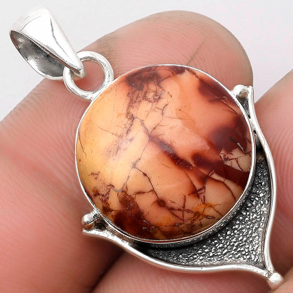 Natural Indian Paint Gemstone Pendant P-1393 SDP104767