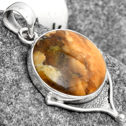 Natural Cold Mountain Thunder Egg Pendant P-1393 SDP104785