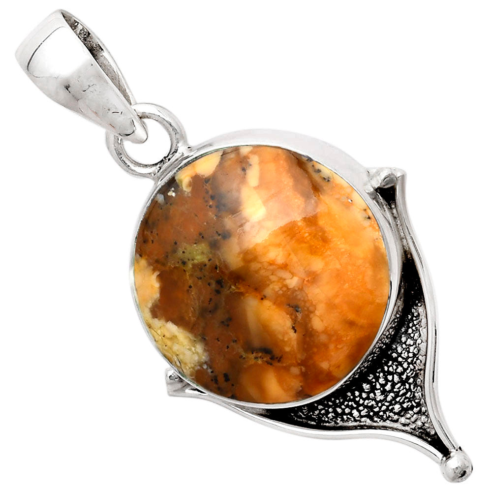 Natural Cold Mountain Thunder Egg Pendant P-1393 SDP104785