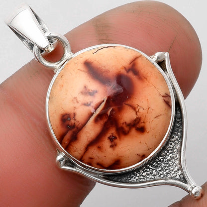 Natural Indian Paint Gemstone Pendant P-1393 SDP104786