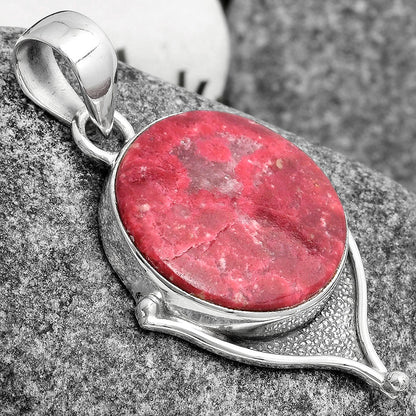 Natural Pink Thulite - Norway Pendant P-1393 SDP104787