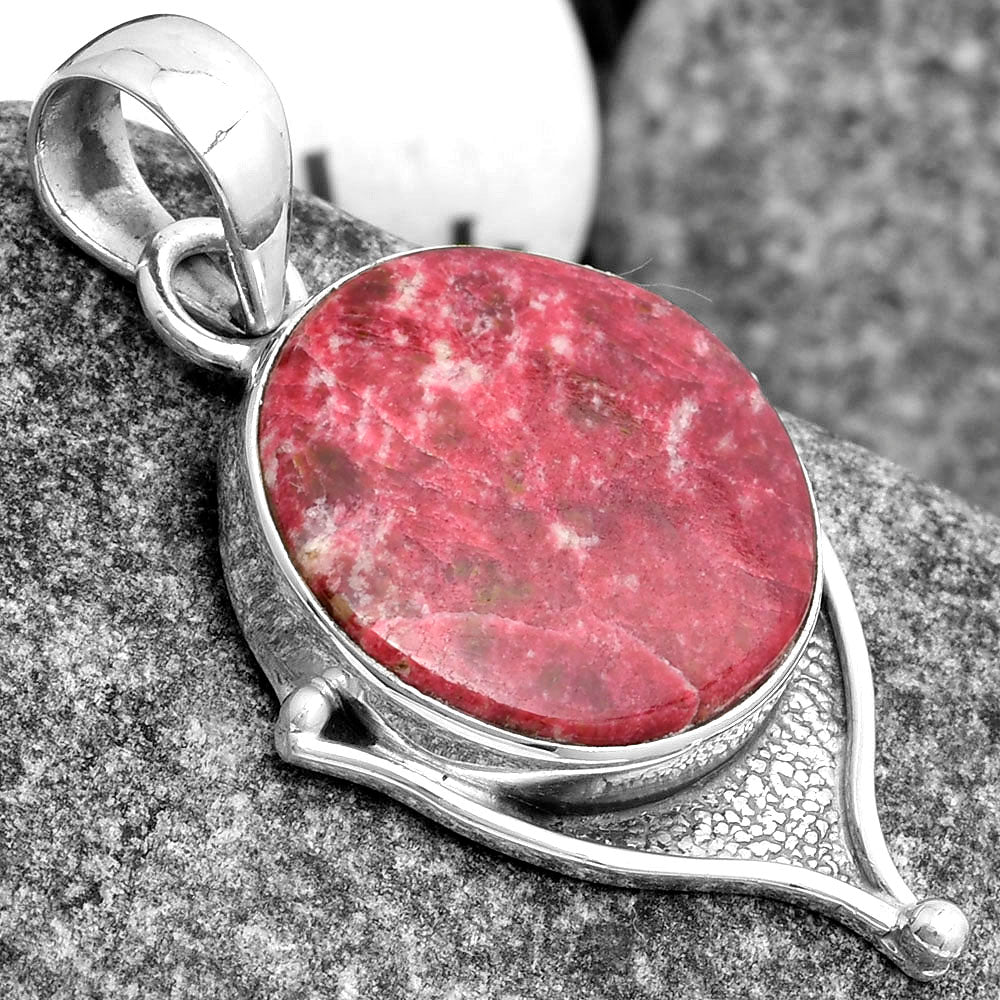 Natural Pink Thulite - Norway Pendant P-1393 SDP104788