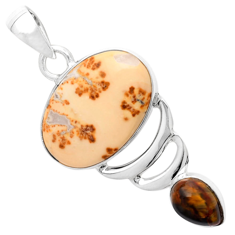 Natural Maligano Jasper & Pietersite Pendant P-1693 SDP104800