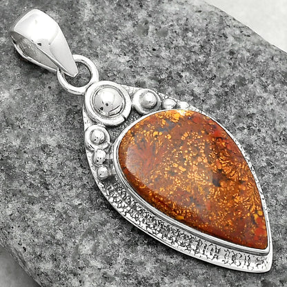 Natural Red Moss Agate Pendant P-1350 SDP104897
