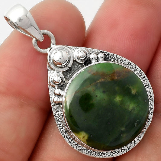 Natural Chrome Chalcedony Pendant P-1350 SDP104911