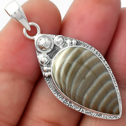 Natural Flint Stone Pendant P-1350 SDP104913