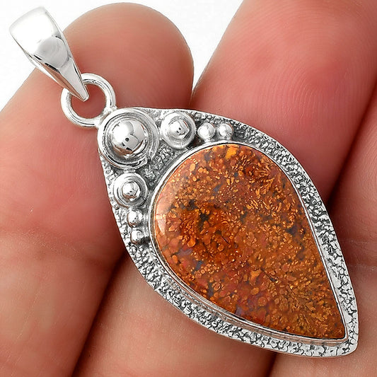 Natural Red Moss Agate Pendant P-1350 SDP104925