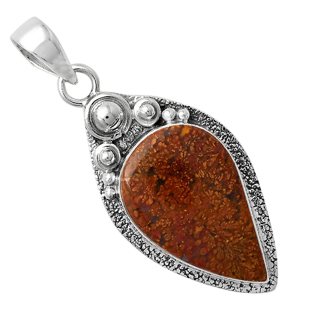 Natural Red Moss Agate Pendant P-1350 SDP104925