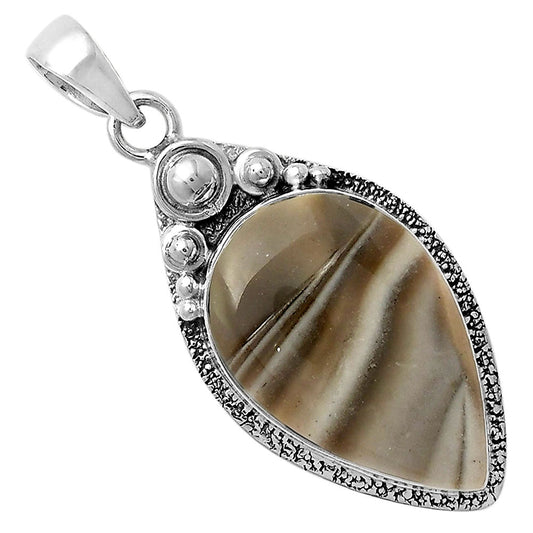 Natural Flint Stone Pendant P-1350 SDP104936