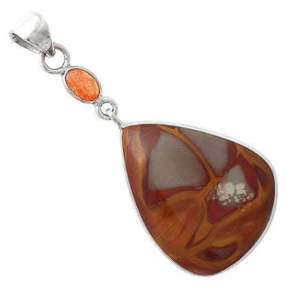 Natural Noreena Jasper & Sunstone Pendant P-1098 SDP105054