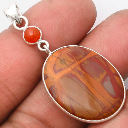 Natural Noreena Jasper & Carnelian Pendant P-1098 SDP105155