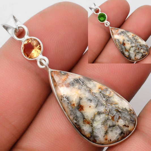 Feder Pyrite & Zandrite Color Change Pendant P-1098 SDP105356