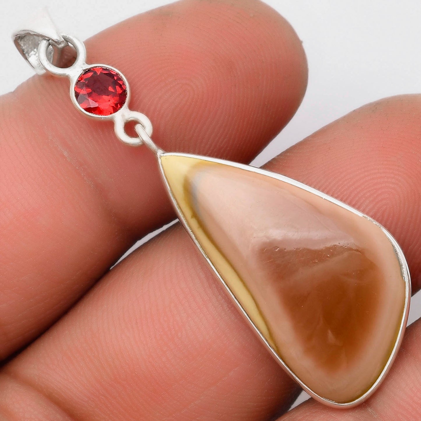 Imperial Jasper - Mexico & Garnet Pendant P-1098 SDP105463