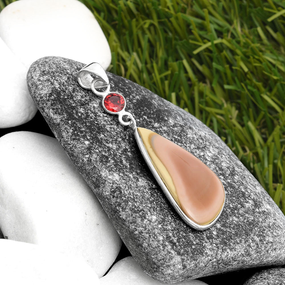 Imperial Jasper - Mexico & Garnet Pendant P-1098 SDP105463