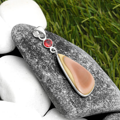 Imperial Jasper - Mexico & Garnet Pendant P-1098 SDP105463