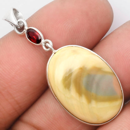 Imperial Jasper - Mexico & Garnet Pendant P-1098 SDP105512