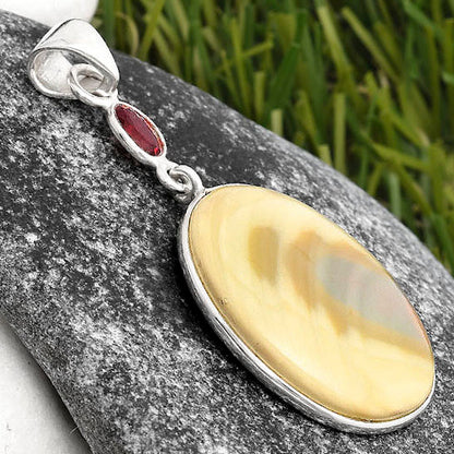 Imperial Jasper - Mexico & Garnet Pendant P-1098 SDP105512