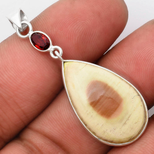 Imperial Jasper - Mexico & Garnet Pendant P-1098 SDP105517