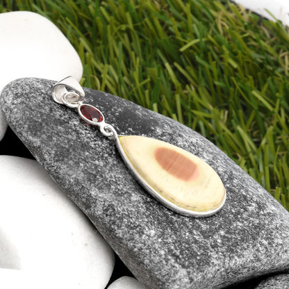Imperial Jasper - Mexico & Garnet Pendant P-1098 SDP105517