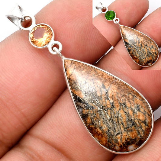Feder Pyrite & Zandrite Color Change Pendant P-1098 SDP105569