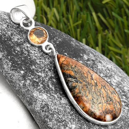 Feder Pyrite & Zandrite Color Change Pendant P-1098 SDP105569