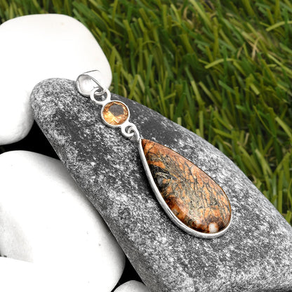 Feder Pyrite & Zandrite Color Change Pendant P-1098 SDP105569