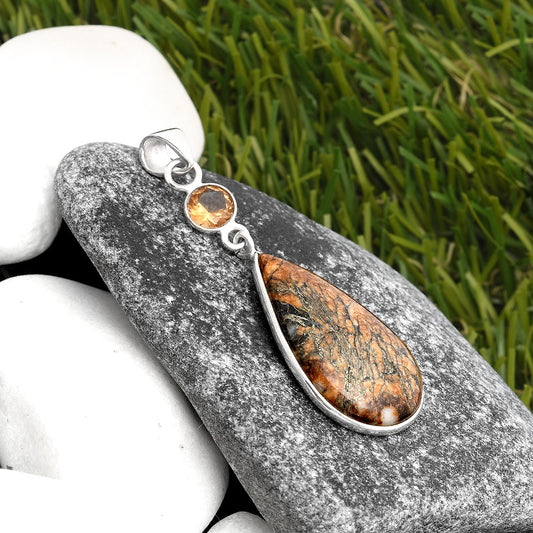 Feder Pyrite & Zandrite Color Change Pendant P-1098 SDP105569