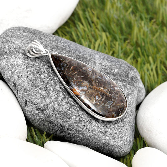 Natural Tube Agate - Turkish Pendant P-1001 SDP105843