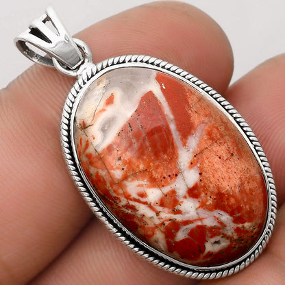 Natural Rosetta Picture Jasper Pendant P-1056 SDP105962