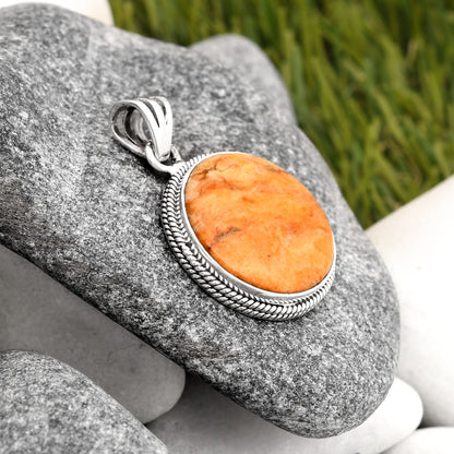 Natural Coral Jasper Pendant P-1056 SDP105977