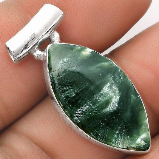 Natural Russian Seraphinite Pendant P-1259 SDP106137