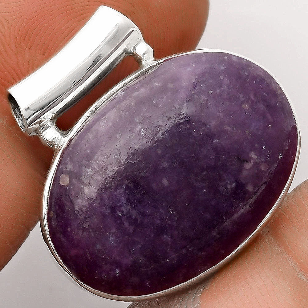 Natural Purple Lepidolite Pendant P-1259 SDP106143