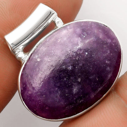 Natural Purple Lepidolite Pendant P-1259 SDP106149