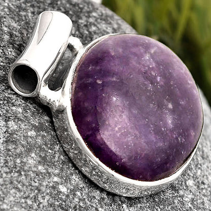 Natural Purple Lepidolite Pendant P-1259 SDP106149